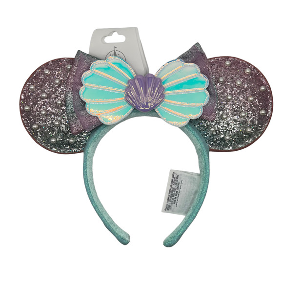 Disney Accessories - Disney Parks Ariel Seashell Minnie Ears Headband NWT